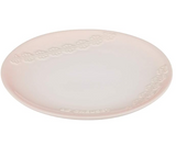 Le Creuset Round Seoul Sphere Plate, 19cm, Lace Shell Pink