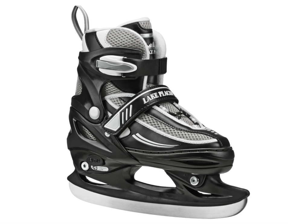 Lake Placid Summit Boys' Adjustable Ice Skates ,Size USA 10J-13J Main image