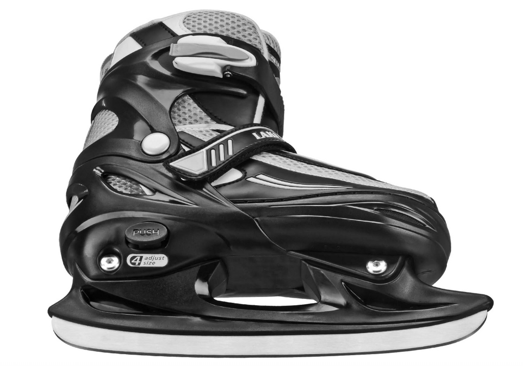 Lake Placid Summit Boys' Adjustable Ice Skates ,Size USA 10J-13J
