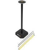 Skills Dribble Stick Training Equipment, Black, For Basketball, Heavy Base, Includes 4 Adjustable Dribble Arms, 35.8 inches (91 cm)