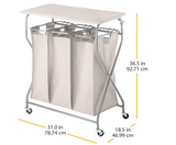 Whitmor Easy-Lift Triple Sorter with Folding Table