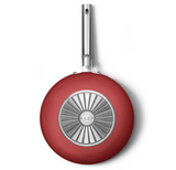 Smeg Cookware 50's Style Non-Stick Wok, 12-Inches (Red)