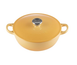Le Creuset Marmite Cast Iron Soup Pot Casserole with Lid, 24cm, Honey