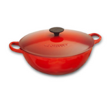 Le Creuset Marmite Cast Iron Soup Pot Casserole with Lid, 26cm, Cerise