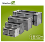New Age Pet® ECOFLEX 36" Medium Mojave Reptile Habitat Enclosure Lounge in Grey