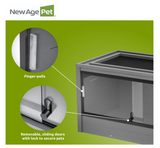 New Age Pet® ECOFLEX 36" Medium Mojave Reptile Habitat Enclosure Lounge in Grey
