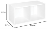 ClosetMaid 8947 Cubeicals Organizer, 2-Cube, White