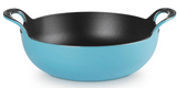 Le Creuset Cast Iron Balti Dish, 24cm, Turquoise