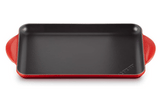 Le Creuset Rectangular Griddle Pan, 32cm, Cerise