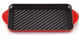 Le Creuset Rectangular Grill Pan, 32cm, Cerise