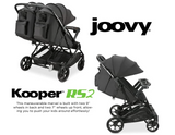 JOOVY Kooper RS2 Double Stroller, Black