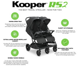 JOOVY Kooper RS2 Double Stroller, Black