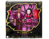 Monster High Dolls, Draculaura and Clawd Wolf Howliday Love Edition Collector Two-Pack with Doll Stands and Displayable Packaging