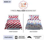 Franco Kids Bedding Soft Comforter and Sheet Set with Sham, 7 Piece Full Size, Elf on the Shelf