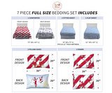 Franco Kids Bedding Soft Comforter and Sheet Set with Sham, 7 Piece Full Size, Elf on the Shelf