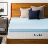 LUCID Mattress Topper, Twin XL, 3 Inch, Memory Foam - Gel Infused Mattress Topper - CertiPUR Certified