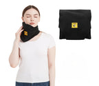 FOXSEON Travel Pillow,Turtleneck Support Neck Pillow ,Airplanes Car or Office nap Pillow, Easy to Clean and Carry, with Luxury Storage Bag