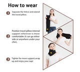 FOXSEON Travel Pillow,Turtleneck Support Neck Pillow ,Airplanes Car or Office nap Pillow, Easy to Clean and Carry, with Luxury Storage Bag