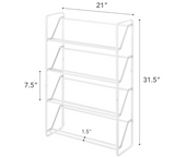 YAMAZAKI home 2391 Slim Shoe Rack, White
