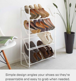YAMAZAKI home 2391 Slim Shoe Rack, White