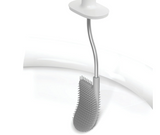 Joseph Joseph 70519 EasyStore Butler Plus Stand Toilet Paper Holder with Flex Steel Brush, Grey/White,Stainless Steel