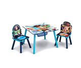 Delta Children Kids Table and Chair Set With Storage (2 Chairs Included) - Ideal for Arts & Crafts, Snack Time, Homeschooling, Homework & More, Disney/Pixar Toy Story 4