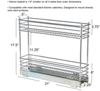 Household Essentials Glidez Narrow Sliding Organizer, 5", Chrome
