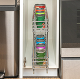 Household Essentials Glidez Narrow Sliding Organizer, 5", Chrome