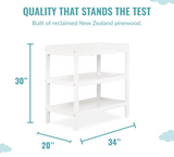 Dream On Me, Ridgefield Changing Table, White, 33.5x16x33.5 Inch