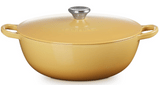 Le Creuset Marmite Cast Iron Soup Pot Casserole with Lid, 26cm, Quince