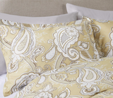 Comfort Spaces Bed in A Bag - Trendy Casual Design Cozy Comforter with Complete Sheet Set with Side Pocket, All Season Cover, Matching Shams Queen, Sienna, Paisley Wheat 9 Piece