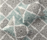 Madison Park Claire Quilt Modern Design - All Season, Breathable Coverlet Lightweight Bedding Set, Matching Shams, Decorative Pillow, King/Cal King (104 in x 94 in), Diamond Aqua 6 Piece