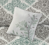 Madison Park Claire Quilt Modern Design - All Season, Breathable Coverlet Lightweight Bedding Set, Matching Shams, Decorative Pillow, King/Cal King (104 in x 94 in), Diamond Aqua 6 Piece