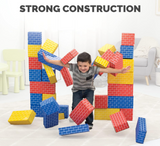Bankers Box at Play Cardboard Building Blocks, 20 Pack, Large and Medium Montessori Toy Blocks for Kids and Families