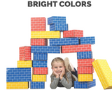 Bankers Box at Play Cardboard Building Blocks, 20 Pack, Large and Medium Montessori Toy Blocks for Kids and Families