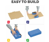 Bankers Box at Play Cardboard Building Blocks, 20 Pack, Large and Medium Montessori Toy Blocks for Kids and Families