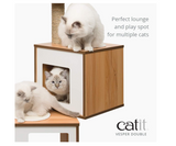 Vesper Cat Tree, Double, Walnut, 52048