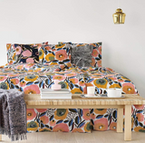 Marimekko USHSFN1078041 Rosarium Duvet Cover Set, Queen, Pink