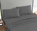 Marimekko - King Sheets, Cotton Percale Bedding Set, Crisp & Cool Home Decor (Pikkuinen Unikko Black,4 pcs, King)