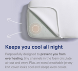 Casper Sleep Foam Pillow for Sleeping, King, White