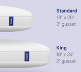 Casper Sleep Foam Pillow for Sleeping, King, White