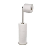 Joseph Joseph 70594 EasyStore Luxe 2-in-1 Stainless-steel Toilet Roll Stand