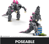 Mega Godzilla x Kong: The New Empire Building Set, Godzilla Action Figure with 543 Pieces and Accessories, Build & Display Toy for Adult Collectors