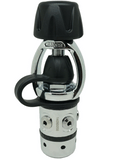 Palantic AS101 Yoke Diving Regulator and Octopus Combo - Unbalanced Flow-by Piston with 36" Yellow & Black Hose - Second Stage Large Purge Button, Sealing for Corrosion Protection