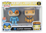 Funko FU23385 POP! Heroes: DC Heroes Booster Beetle Vinyl Play Figure, Matte Blue & Matte Gold (Pack of 2)
