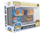 Funko FU23385 POP! Heroes: DC Heroes Booster Beetle Vinyl Play Figure, Matte Blue & Matte Gold (Pack of 2)
