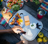 Hydro Flask Stainless Steel Reusable Food Platter Outdoor Kitchen Cut and Serve Platter Baltic - Dishwasher Safe, BPA-Free, Non-Toxic