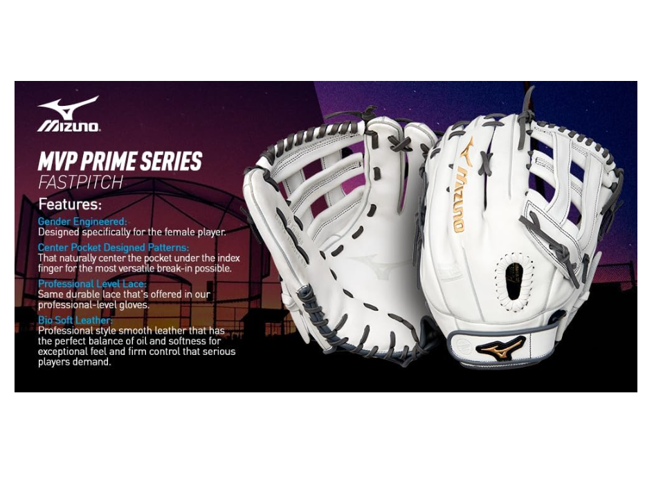 Mizuno GMVP1150PF4W MVP Prime Fastpitch Softball Glove 11.5", T Web, Left Hand Throw
