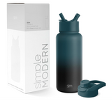 WATER BOTTLE-32OZ/W/STRAW/MOONLIGHT SIMPLE MODERN 3146/SUMMIT COLLECTION