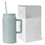 TUMBLER-50OZ/HANDLE/STRAW/SEA GRASS SAGE SIMPLE MODERN 4587/TREK COLLECTION